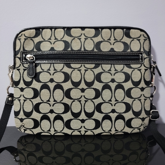 Coach Monogram iPad Tablet Carrying Case with Shoulder Strap - Picture 7 of 11